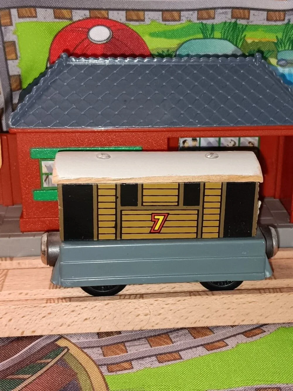 Thomas Wooden Railway Train Track Engine Toby Tram